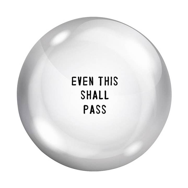 Face Paperweight - This Shall Pass