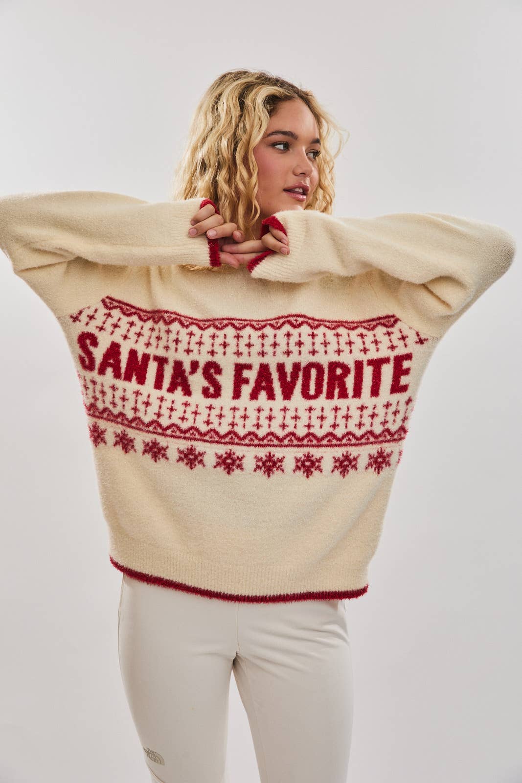 "SANTA FAVORITE" SWEATER