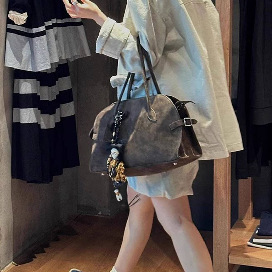 SUEDE TOTE BAG