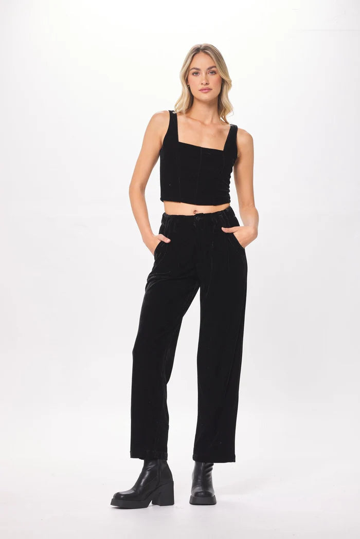 Black Velvet Trouser