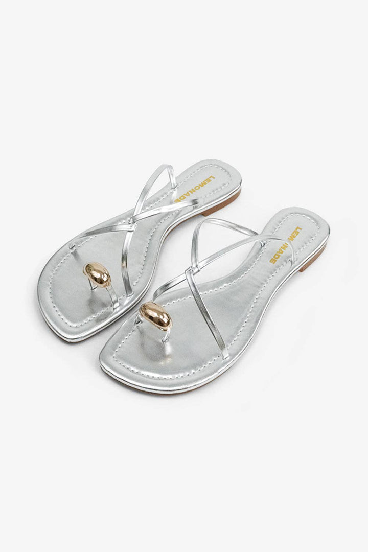Criscross Gold Toe ring Sandals