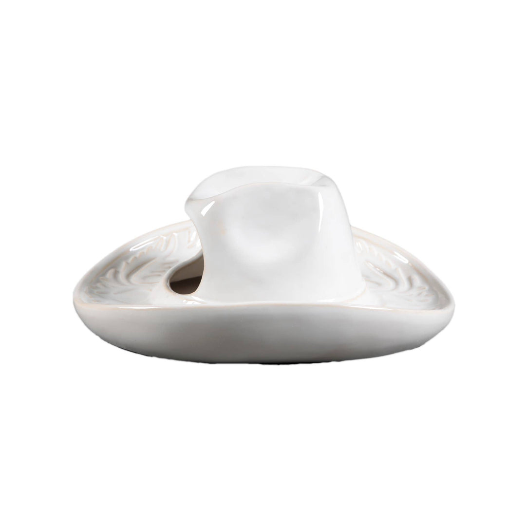 Ceramic Cowboy Hat Hanging Vase
