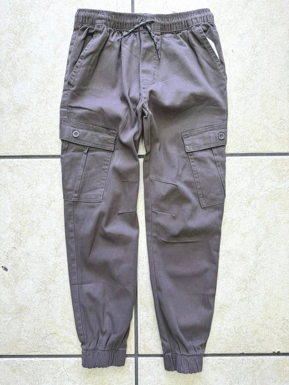 Boy's Pull-On Twill Cargo Joggers