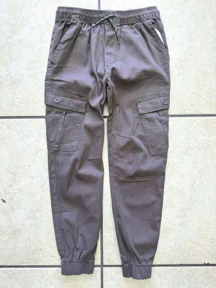 Boy's Pull-On Twill Cargo Joggers
