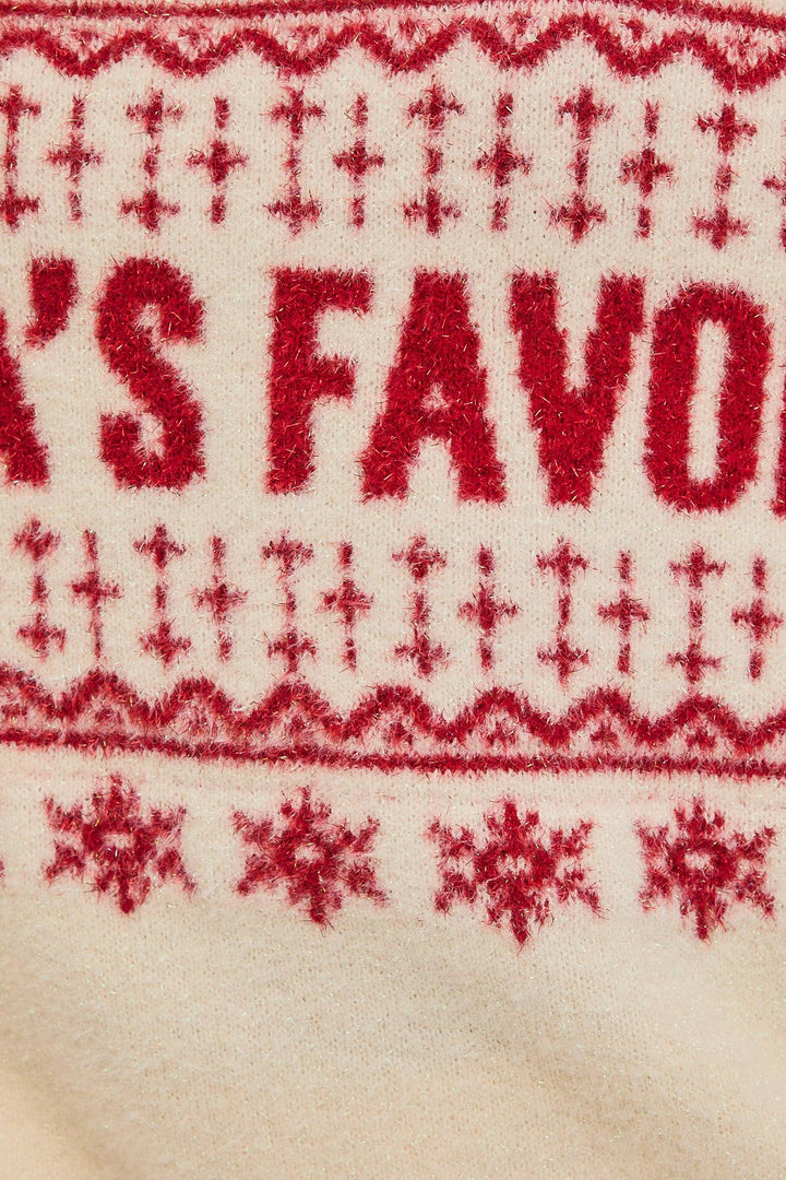"SANTA FAVORITE" SWEATER
