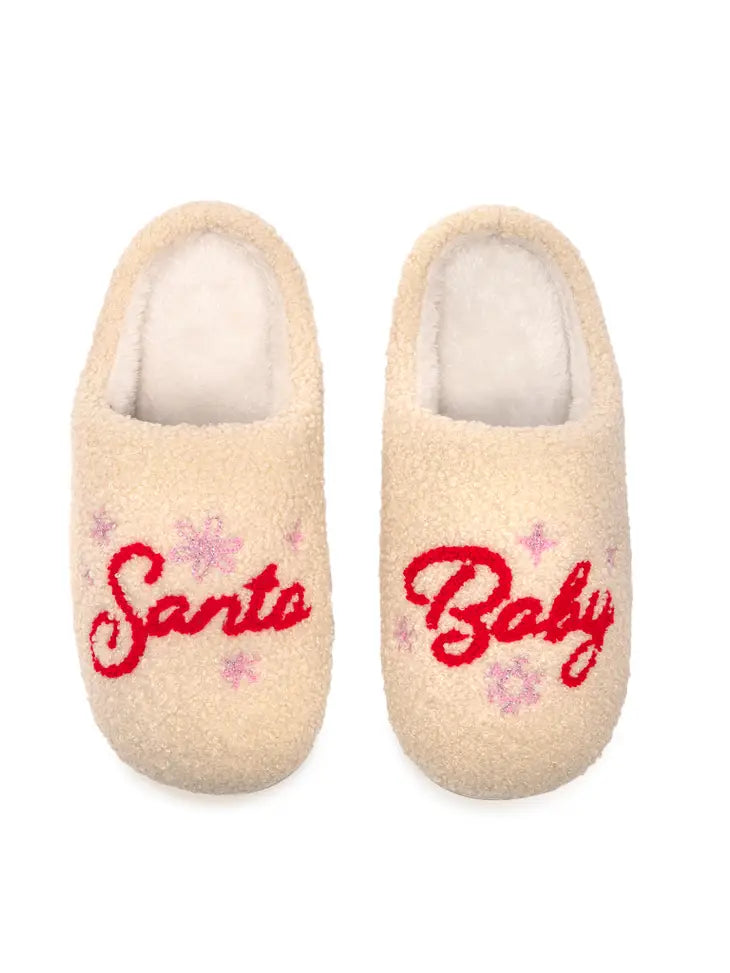 Christmas Santa Baby Slippers