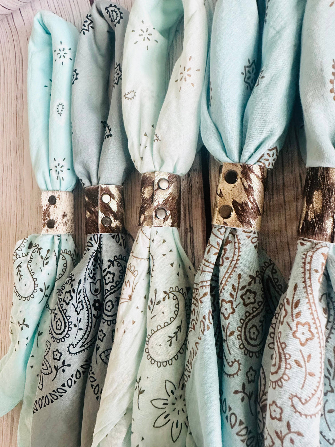 Cowboy Blue Hand Dyed Bandanas