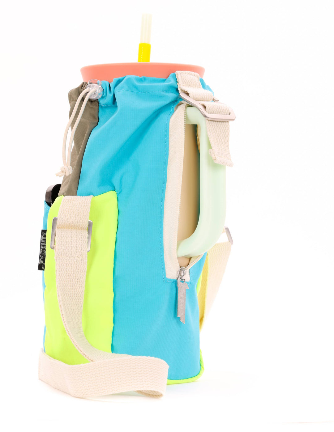 Crossbody Bag & Drinkware Accessories| Colorblock Blue