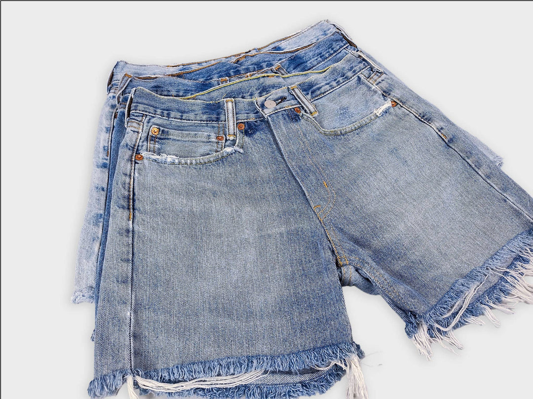 Mid-Rise Levi Denim Shorts