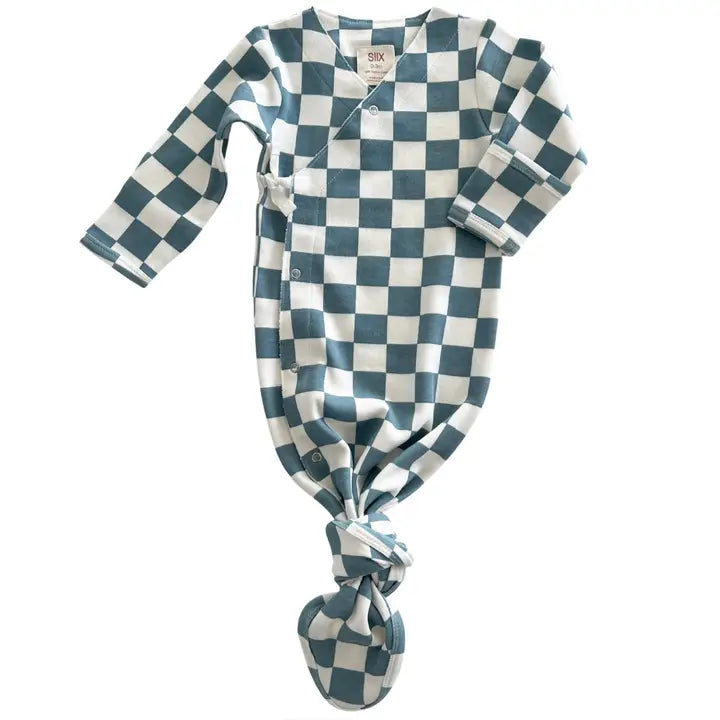 Blueberry Muffin Checkerboard Knot Gown
