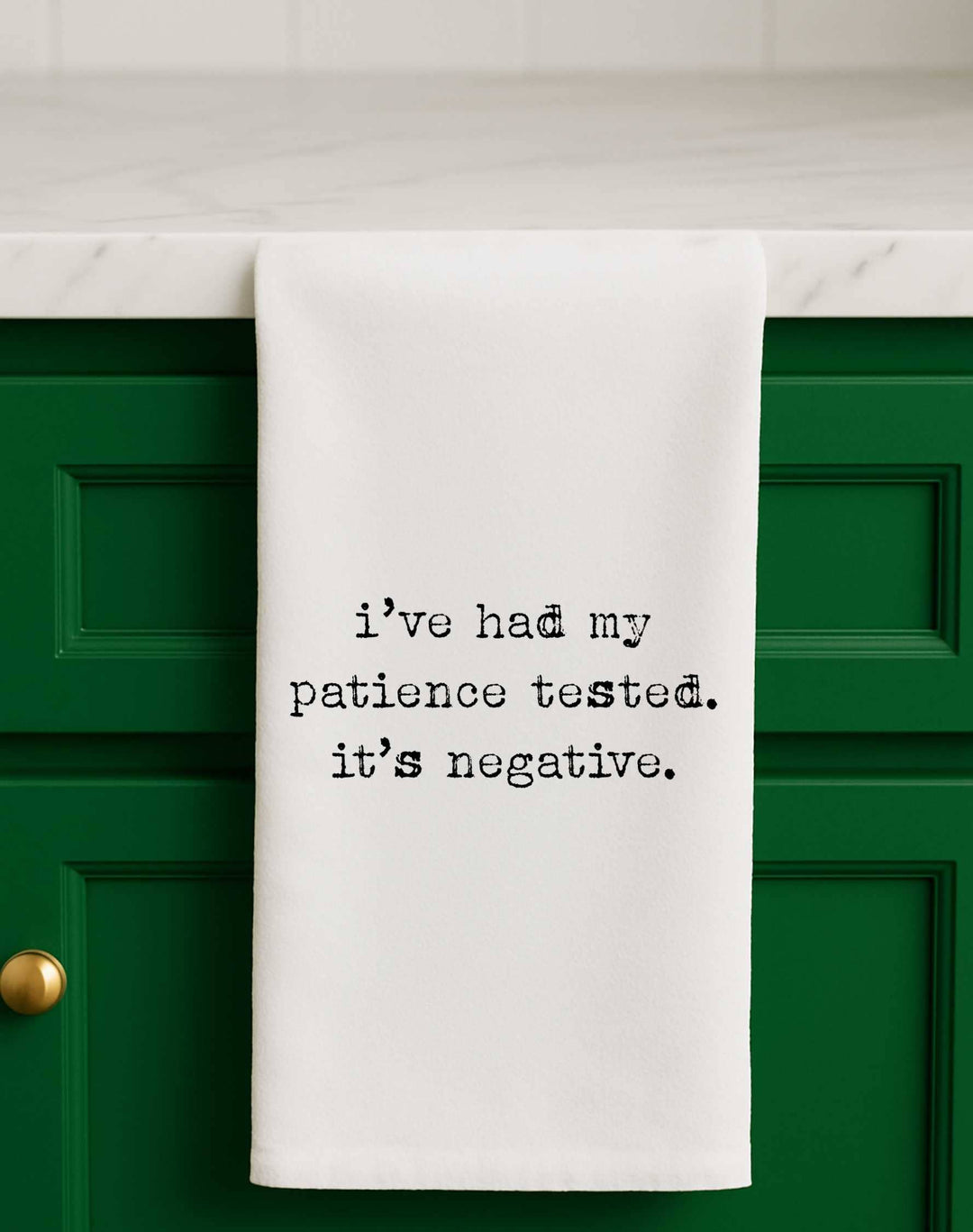 *NEW Funny Towel Patience Tested Negative Gift Towel