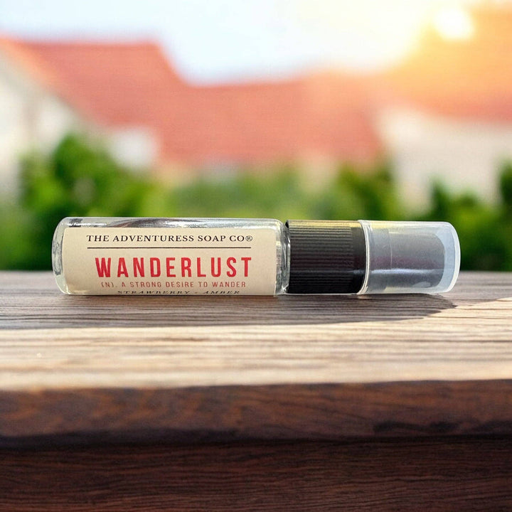 Wanderlust Travel Perfume Spray - Fruity Peach & Strawberry Scent