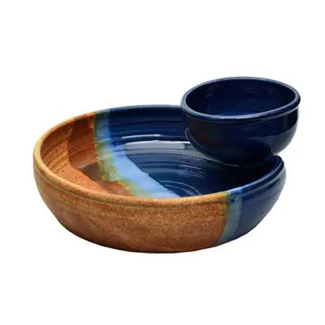 Hand Crafted Chip &amp; Dip Dish