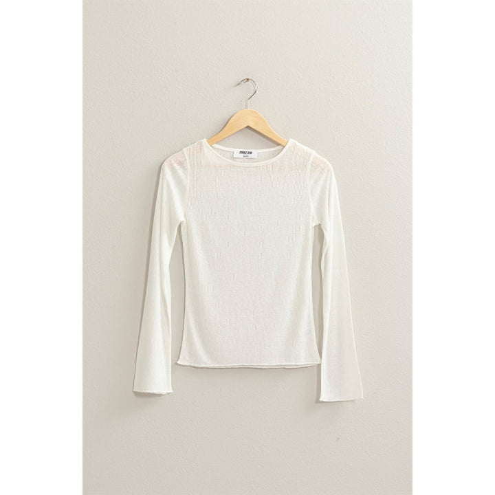 Ribbed Long Sleeve Top