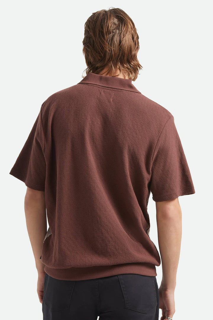 Brixton Jacquard Short Sleeve Polo
