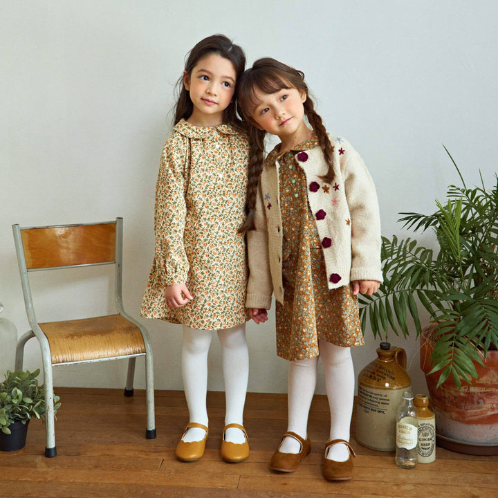 Floras Embroidery Knit Cardigan
