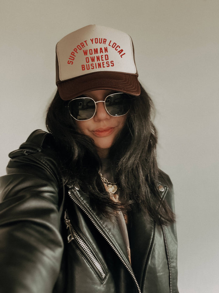 Support Your Local Woman Owned Business hat