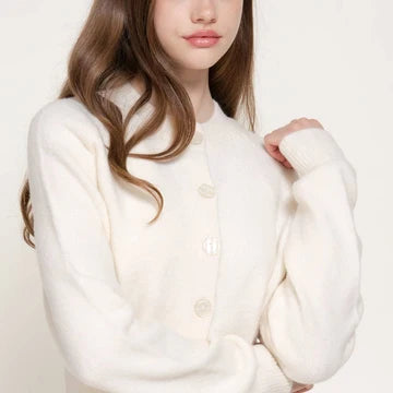 Long Sleeve Button Sweater