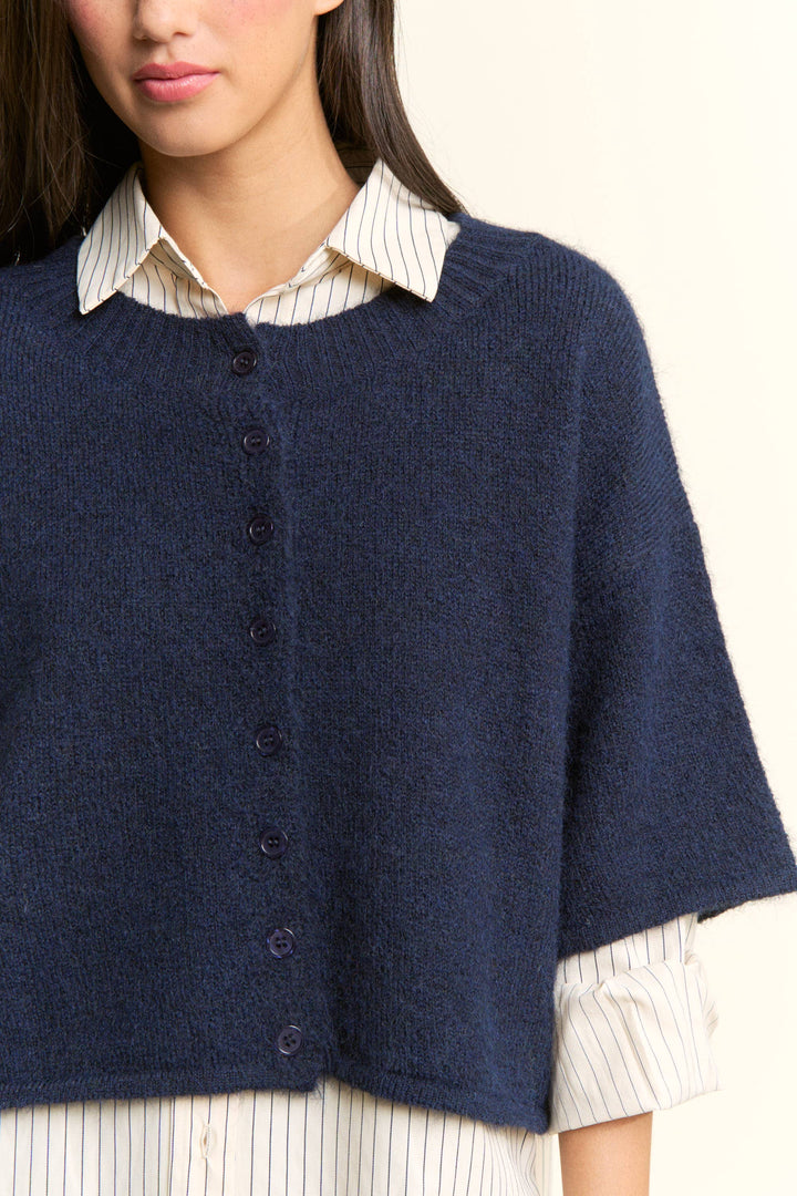 Cropped Boxy Cardigan