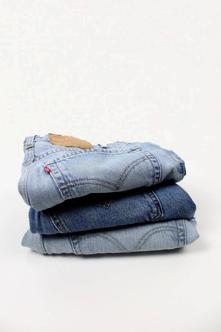 High-Rise Levi Denim Shorts
