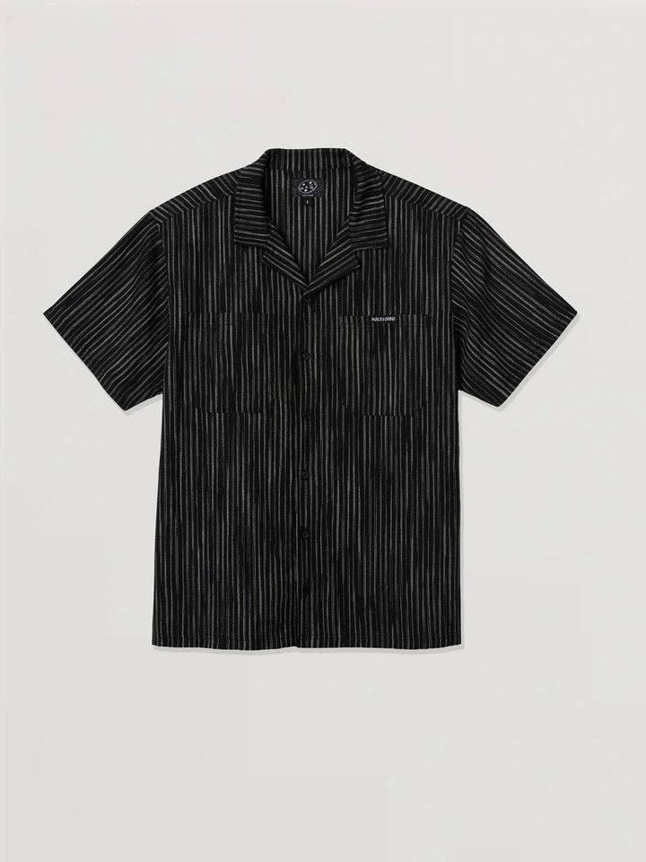 Maui & Sons Ashline Woven Shirt: BLACK