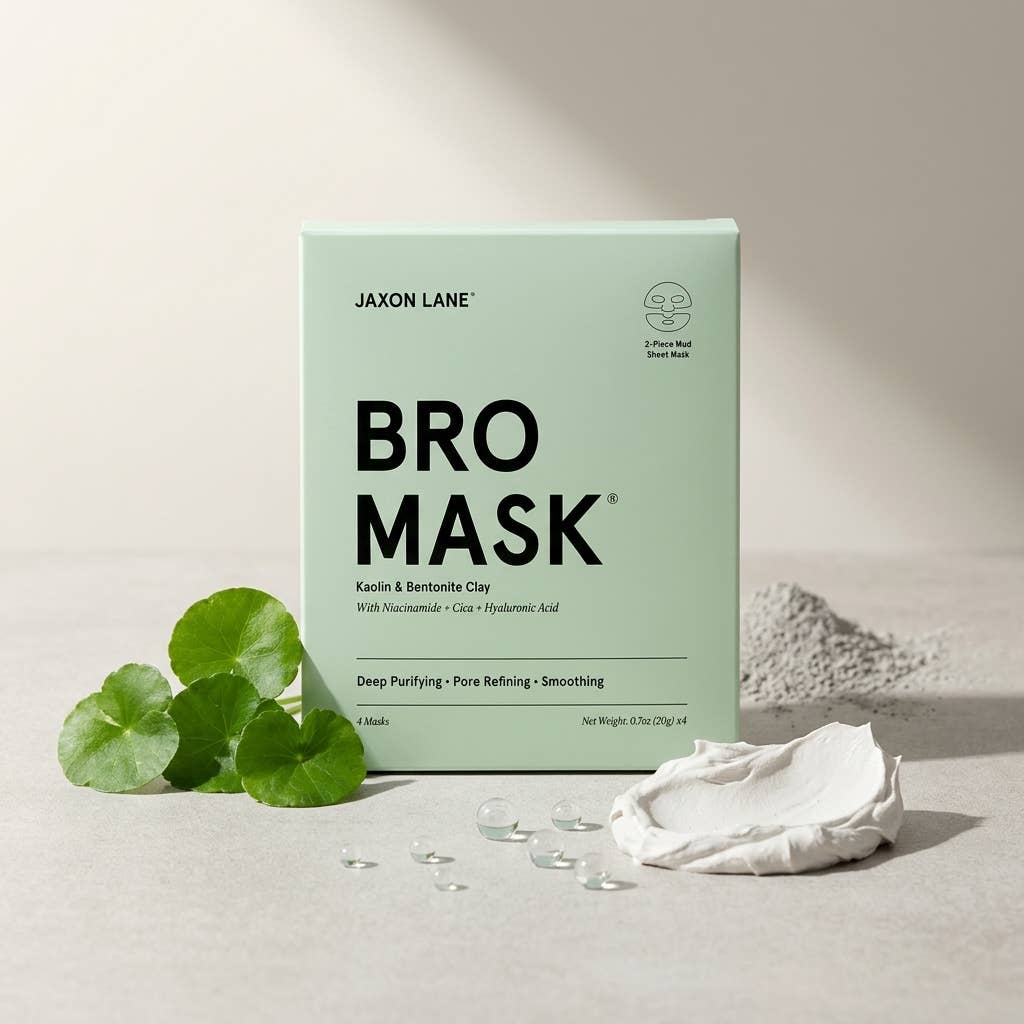 Bro Mask Clay Mask for Men -4 Pack