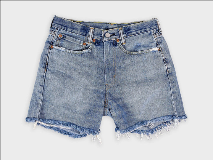 Mid-Rise Levi Denim Shorts