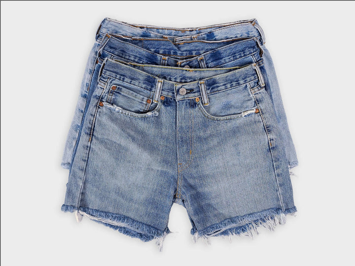 Mid-Rise Levi Denim Shorts