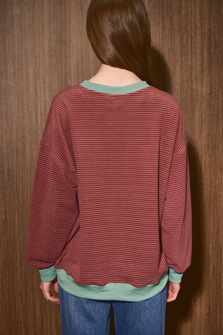 STRIPE SWEATSHIRT