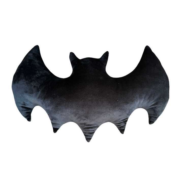 Black Velvet Bat Pillow