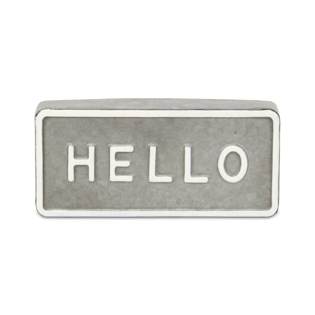 "Hello" Table Sign