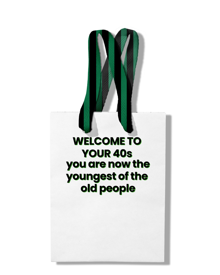 40th Birthday funny bag