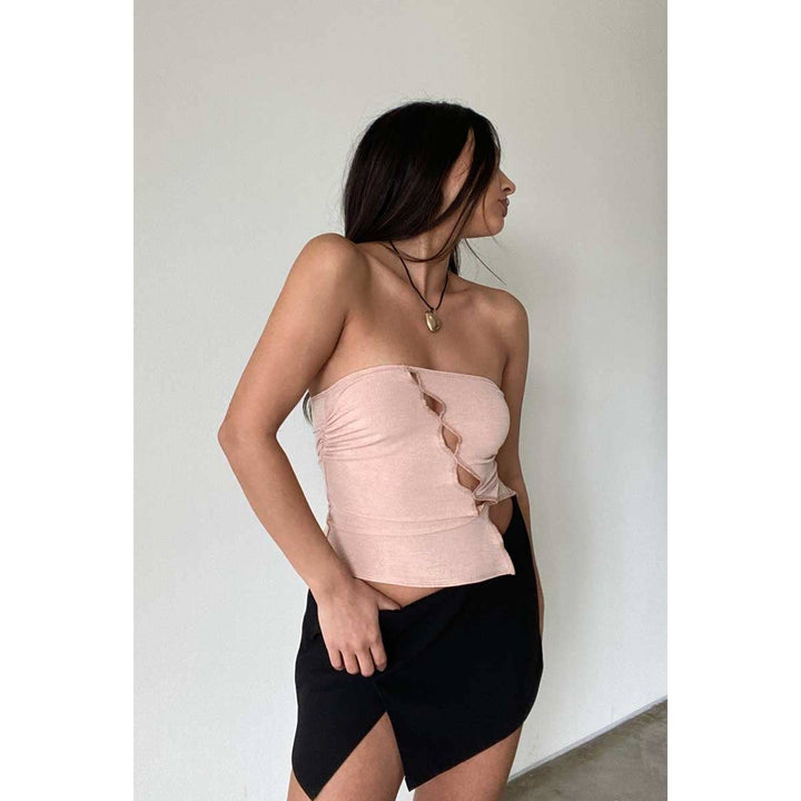 Front Cut Out Tube Top