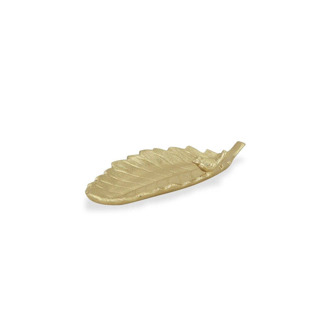 Golden Cast Iron Leaf Tray