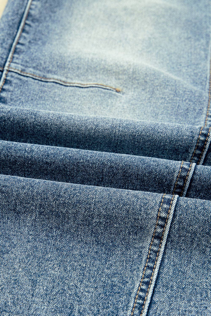Dusk Blue Vintage Washed Barrel Jeans