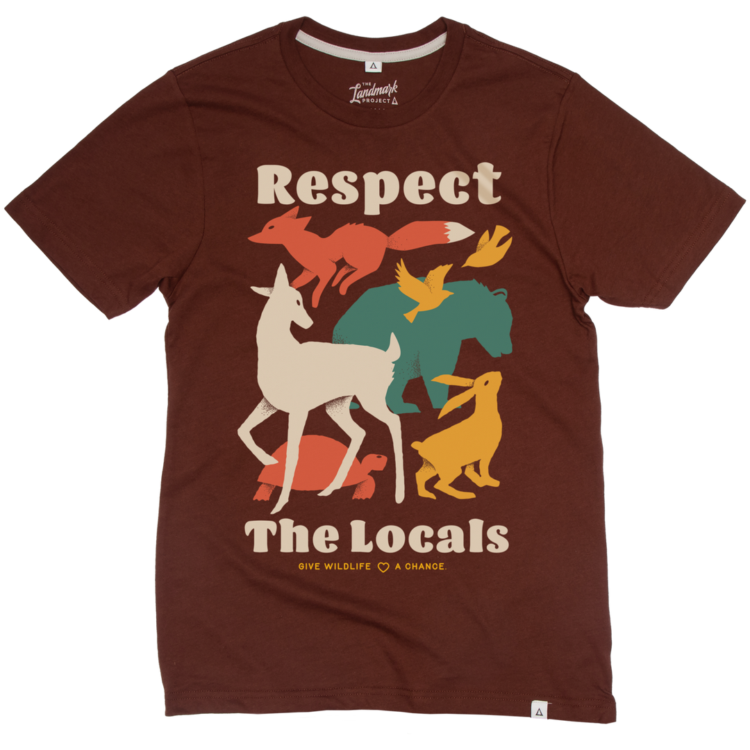 Respect the Locals Tee: Redwood