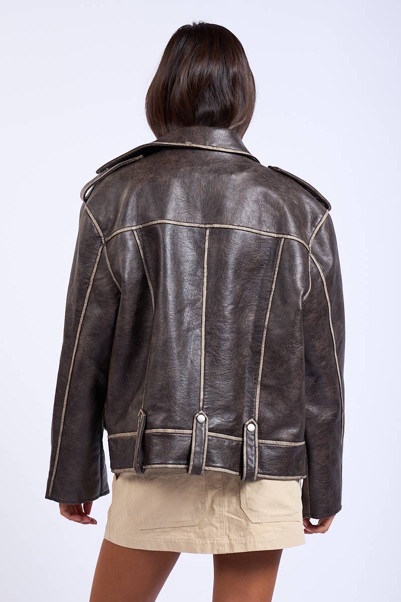 OVERSIZED LEATHER JACKET