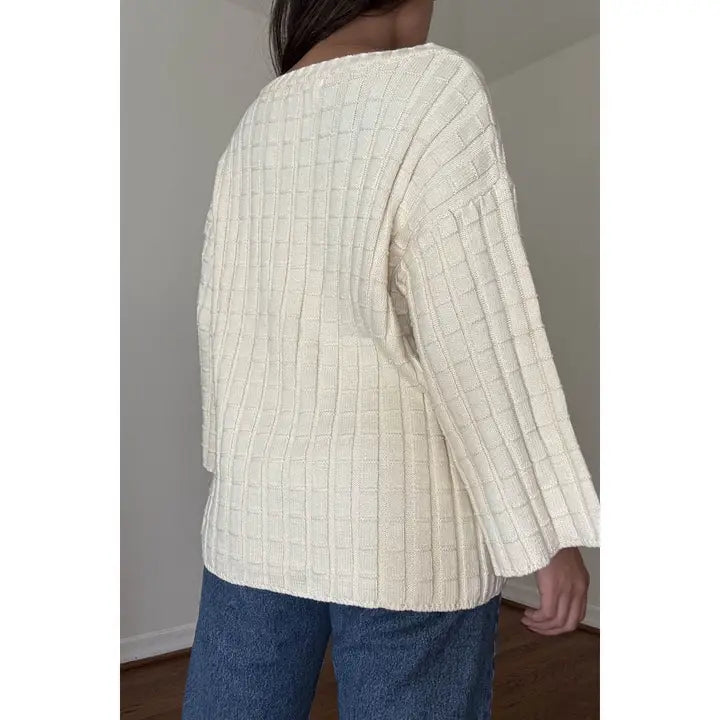 Knit Relaxed Fit Sweater Top