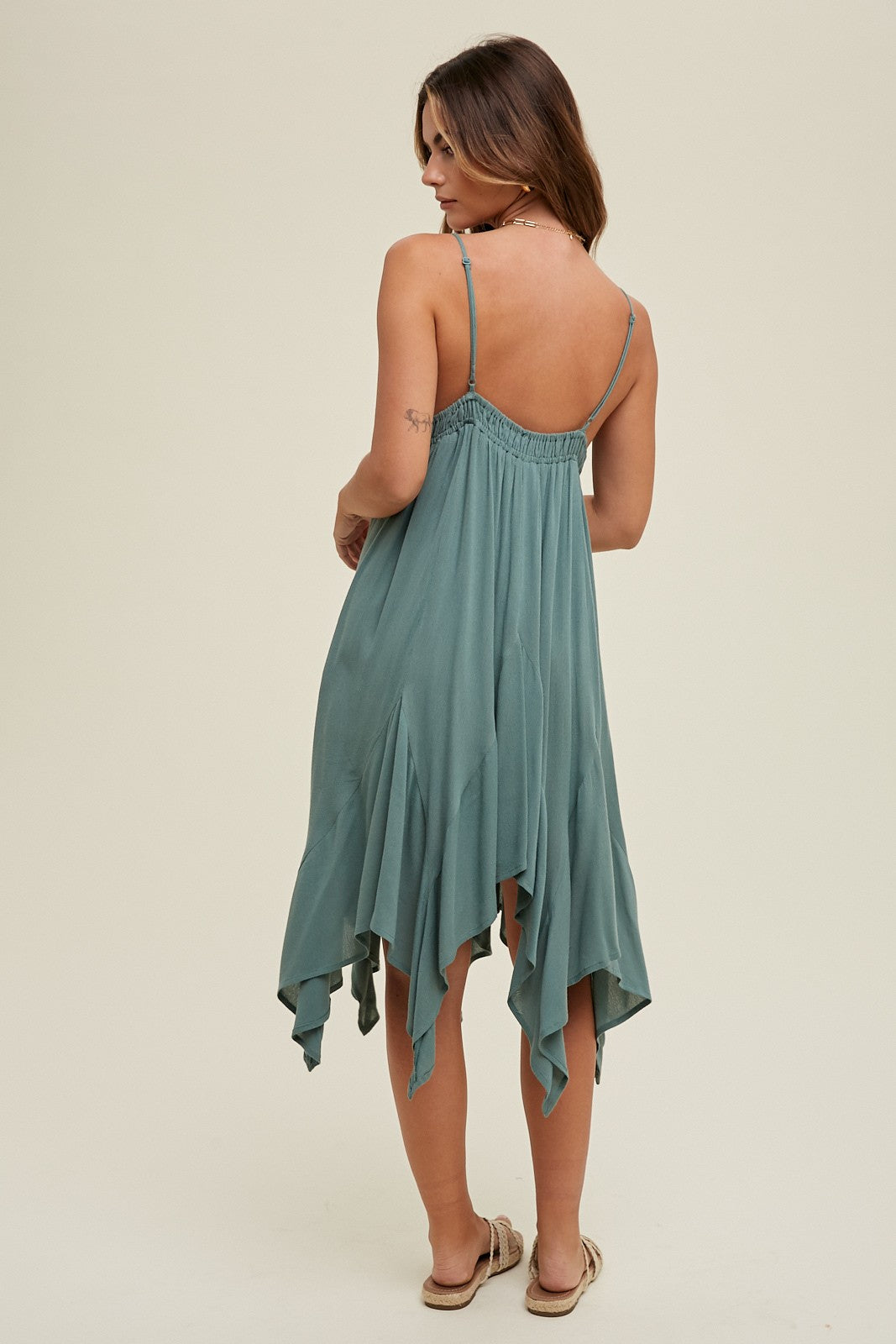 Handkerchief Mini Dress