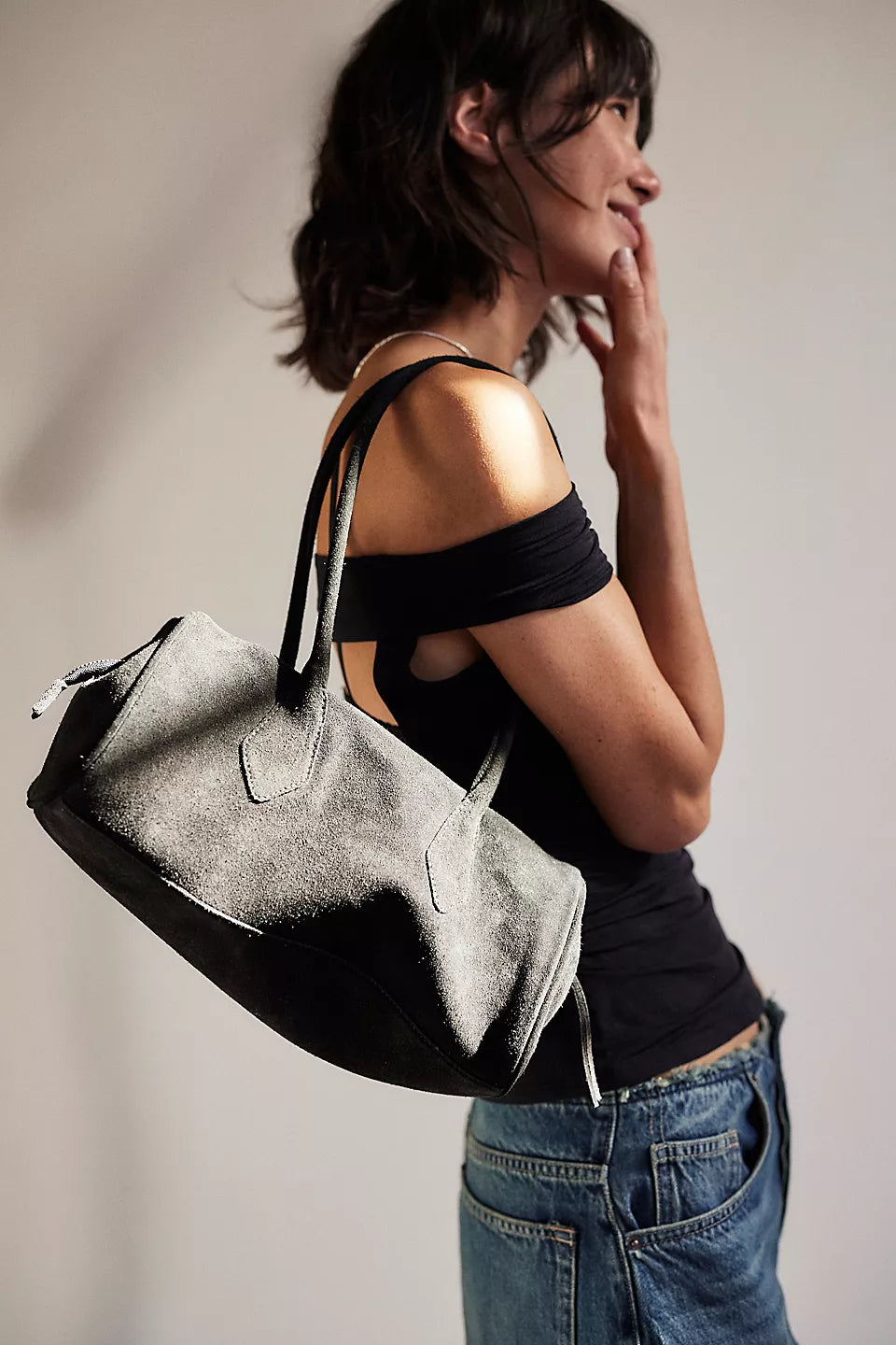 Free People- Sierra Suede Shoulder Bag
