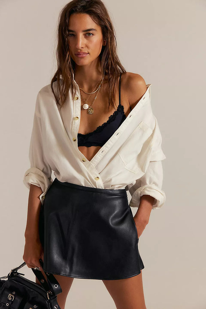 Free People Paradise Found Vegan Skort