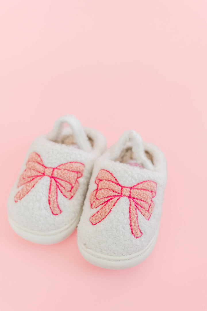 Pink Bow Slippers