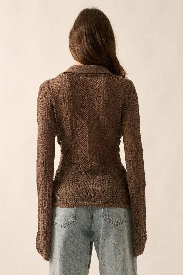 Bell-Sleeve Cardigan