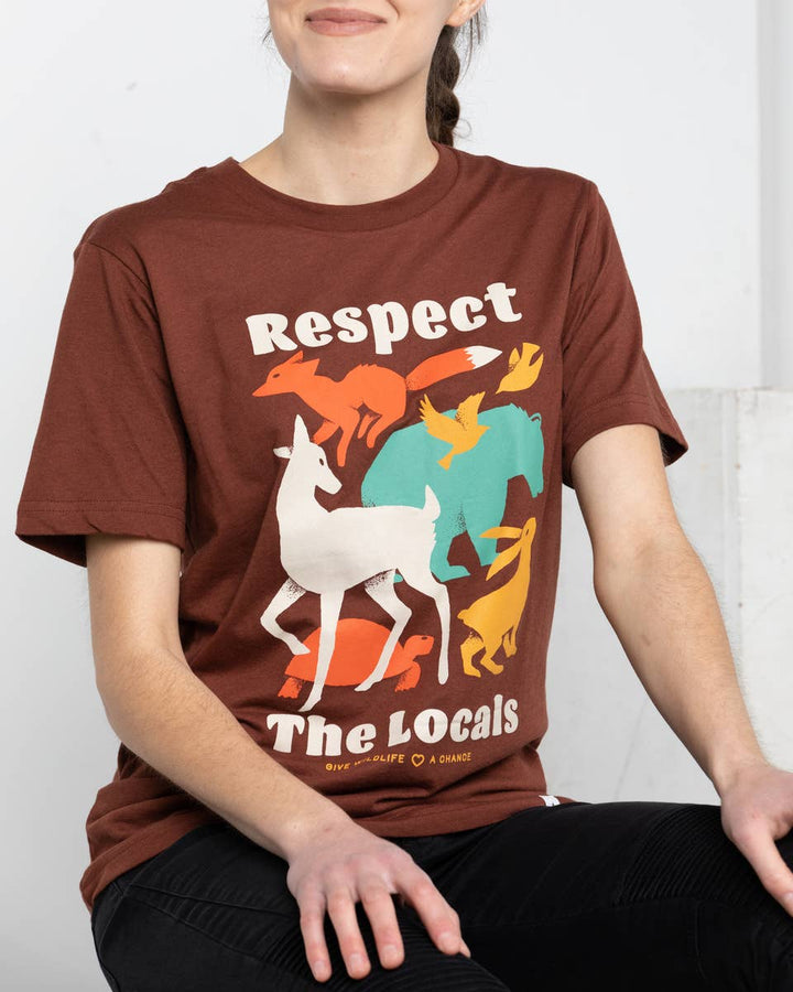 Respect the Locals Tee: Redwood