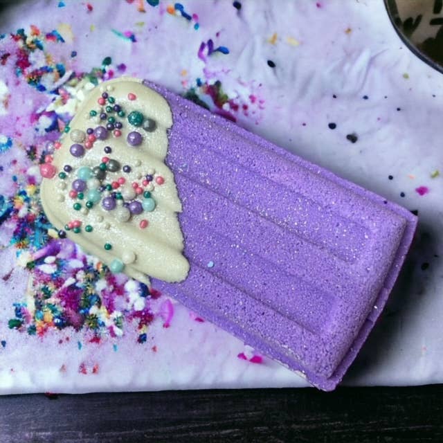 Purple Popsicle Prize Inside Bath Bomb