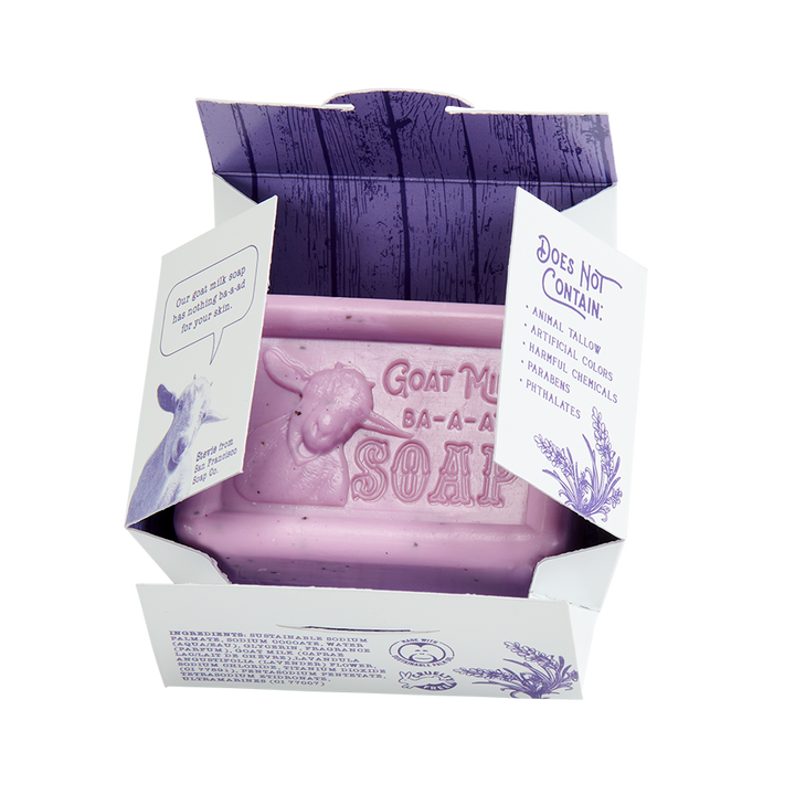 Lavender Goat Milk 5oz pressed bar soap
