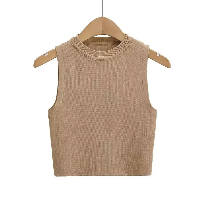 Round Neck Knit Top