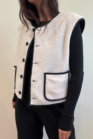 Reversible Teddy Sherpa Vest