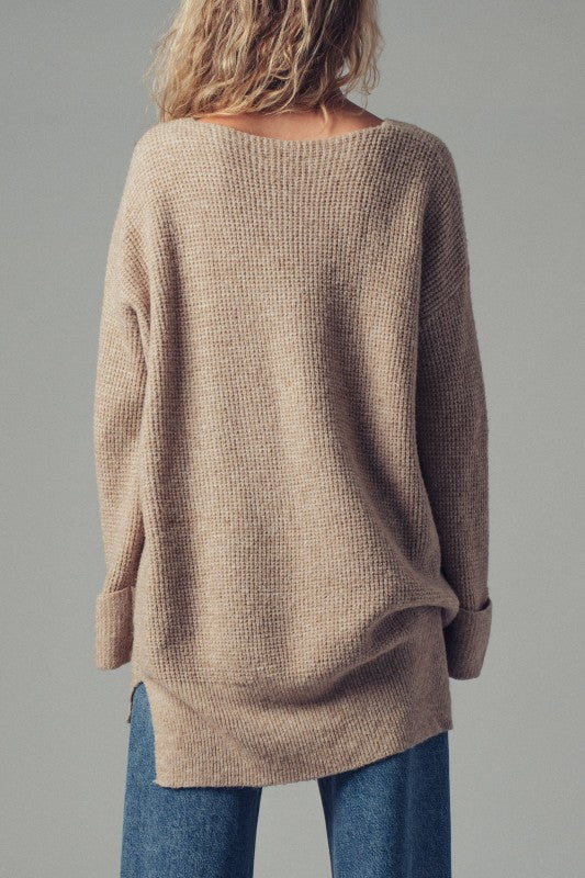 Loose Fit Vintage Boho Knit Sweater Top