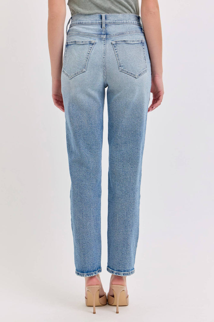 High Rise Straight Jeans